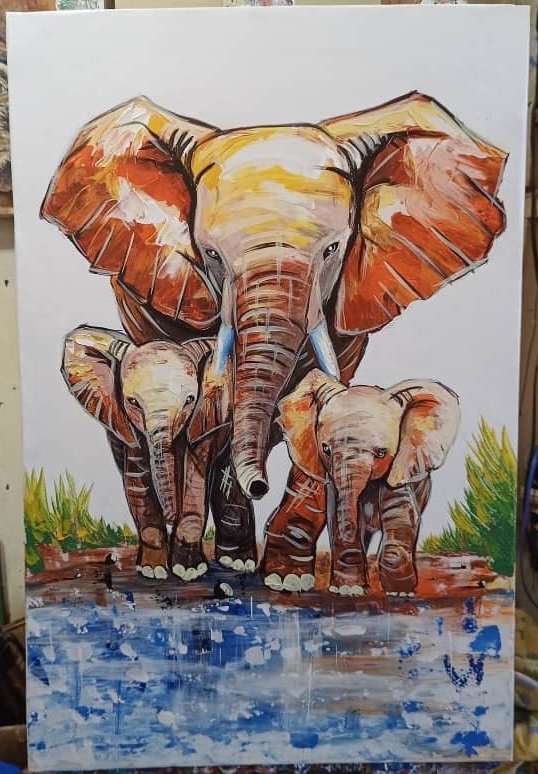 Elephant Family Waterfront Serene Bond